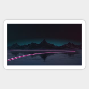 Outrun Mountains (Remix) Sticker